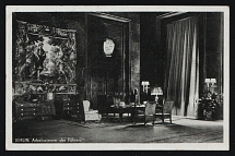 1941 'Berlin. The Führer's Study.', Propaganda Postcard, Third Reich Nazi Germany