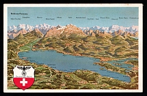 1933-1945 'Lake Constance panorama', Propaganda Postcard, Third Reich Nazi Germany