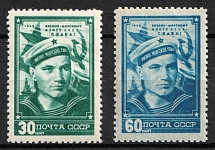 1948 The Navy of the USSR Day, Soviet Union, USSR, Russia (Full Set, MNH)