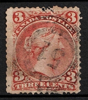 1868 3C Canada (SG. 49, Used, CV $50)