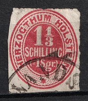 1865 1 1/3s Schlezwig, German States, Germany (Mi. 23, Used, CV $70)