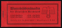 1937 Complete Booklet with stamps of Third Reich, Germany, Excellent Condition (Mi. MH 44, CV $170)