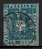 1860 20C Tuscany (Mi. 20 B, Used, CV $210)