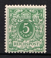 1889-92 5pf German Empire, Germany (Mi. 46 a, CV $1,200, MNH)