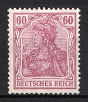 1905-13 60pf German Empire, Germany (Mi. 92 I a, CV $330)