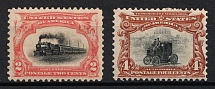 1901 Pan-American Issue, United States, USA (Scott 295, 296, CV $110)