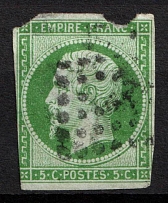 1860 5C France (Mi. 11 B, Used, CV $310)