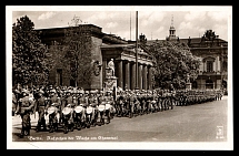 1933-1945 'Berlin. Moving out the guard at the memorial', Propaganda Postcard, Third Reich Nazi Germany