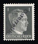 1945 VIENNA Local Issue 1pf, Austria, Overprint on Hitler's head (Mi. A III, Not Issued, Signed, CV $8,450, MNH)