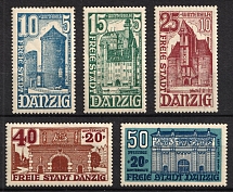 1936 Danzig Gdansk, Germany (Mi. 262 - 266, Full Set)