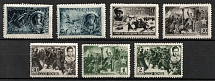 1942 44 Heroes of the USSR, Soviet Union, USSR, Russia (Zv. 733 - 739, Full Set, CV $65)