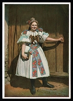 1933-1945 'German bride from Malthern', Propaganda Postcard, Third Reich Nazi Germany