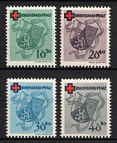 1949 Rhineland-Palatinate, French Zone of Occupation, Germany (Mi. 42 A - 45 A, Full Set, CV $110, MNH)