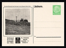 1935 'Borbruck cemetery (now Labroque) in the Bogeses (France)', Propaganda Postcard, Third Reich Nazi Germany