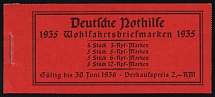 1935 Complete Booklet with stamps of Third Reich, Germany, Excellent Condition (Mi. MH 41, CV $230)