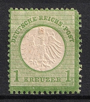 1872 1kr German Empire, Small Breast Plate, Germany (Mi. 7, CV $1,170)