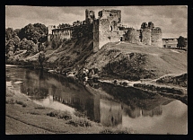 1941 'The ruins of the Ordensburg Bauske, Latvia', Propaganda Postcard, Third Reich Nazi Germany