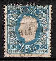 1879 50R Portugal (Mi. 48 X, Used, CV $100)