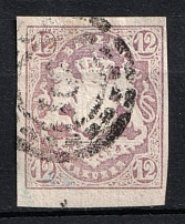 1867 12kr Bavaria, German States, Germany (Mi. 18, Used, CV $160)