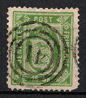 1871 16Sk Denmark (Mi. 3 A, Used, CV$310)