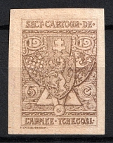 1919 5c Czechoslovak Army in France, Charitable Issued (Imperforate)