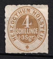 1865 4s Schlezwig, German States, Germany (Mi. 25, CV $30)