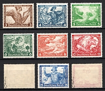 1933 Third Reich, Germany, Wagner (Mi. 499 - 507, Full Set, Signed, CV $3,120, MNH)