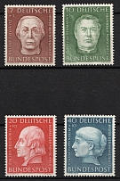 1954 German Federal Republic, Germany (Mi. 200 - 203, Full Set, CV $30)