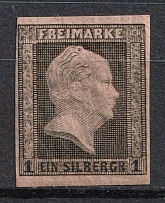 1850 1sgr Prussia, German States, Germany (Mi. 2, CV $130)