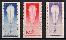 1933 The Stratosphere Flight, Soviet Union, USSR, Russia (Full Set, Zv. 345 - 347, Signed, CV $250)