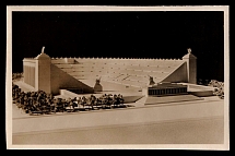 1933-1945 'Model of the German Stadium in Nuremberg', Propaganda Postcard, Third Reich Nazi Germany