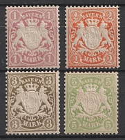 1911 Bavaria, German States, Germany (Mi. 71 - 74, Full Set, CV $50)