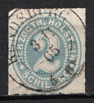 1865 2s Schlezwig, German States, Germany (Mi. 21, Used, CV $80)