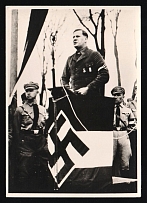 1933-1945 'NSDP meeting', Propaganda Postcard, Third Reich Nazi Germany