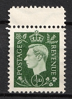 1/2d Anti-British Propaganda, King George VI, German Propaganda Forgery (Mi. 3, Margin, CV $100)