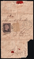 1851 (3 Aug) Prussia, German States, Germany, Cover from Flinsberg to Zittau franked with 1sgr (Mi. 2 a, CV $50)