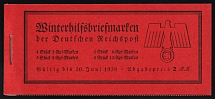 1937 Complete Booklet with stamps of Third Reich, Germany, Excellent Condition (Mi. MH 44, CV $170)