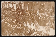 1917-1920 'Parade of Czech troops in Vladivostok', Czechoslovak Legion Corps in WWI, Russian Civil War, Postcard