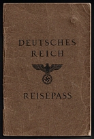 1938 (17 Dec) Third Reich, Germany, Passport