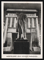 1942 'Exhibition 'the Soviet Paradise'', Propaganda Postcard, Third Reich Nazi Germany