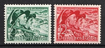 1938 Third Reich, Germany (Mi. 684 y - 685, Full Set, CV $50, MNH)