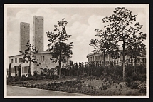 1936 'German Town', Propaganda Postcard, Third Reich Nazi Germany