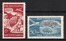 1951 Yugoslavia, Airmail (Mi. 666 - 667, Full Set, CV $100, MNH)