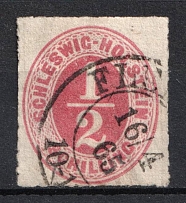 1865 1/2s Schlezwig, German States, Germany (Mi. 8, Used, CV $70)