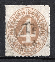 1865-67 4s Schlezwig, German States, Germany (Mi. 17, Used, CV $130)