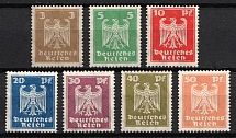 1924 Weimar Republic, Germany (Mi. 355 X - 361 X, Full Set, CV $460, MNH)