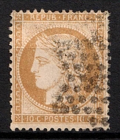 1870 10C France (Mi. 33, Used, CV $100)