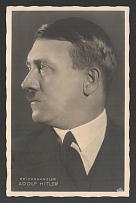 1939 'Reich Chancellor Adolf Hitler', Propaganda Postcard, Third Reich Nazi Germany