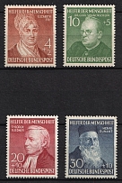 1952 German Federal Republic, Germany (Mi. 156 - 159, Full Set, CV $50)