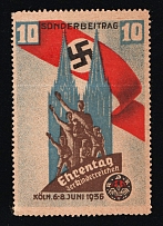 1936 'Special Contribution Day of Honour for the Köln Children', Propaganda Label Stamp, Third Reich Nazi Germany